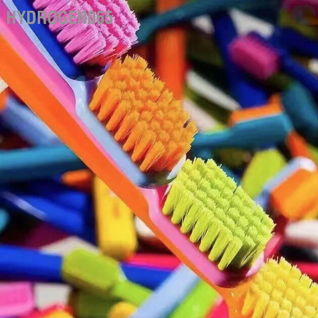 Hydrogen065 10 CÁI Bàn Chải Đánh Răng Bằng Nhựa Nhiều Màu Sắc Thêm Sạch Sẽ Mềm Điều Dưỡng Cho Nhạy Cảm