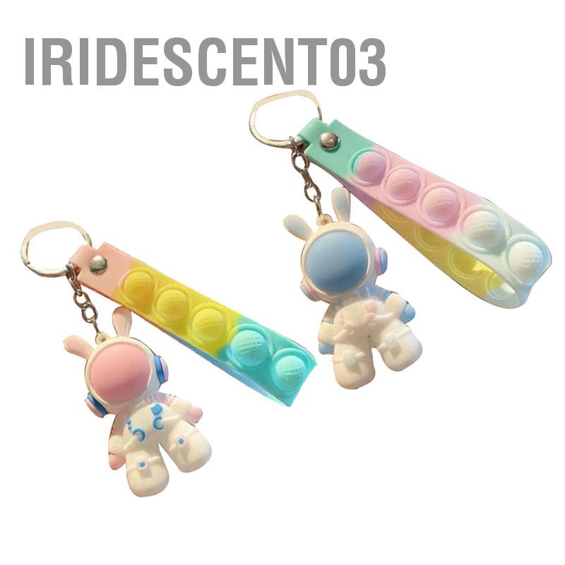 Iridescent03 Móc Khóa Dễ Thương Hình Thỏ Hoạt Túi Chìa Ô Tô Mặt Dây Chuyền Sinh Nhật Ngày Lễ Quà Tặng Cho Nam Nữ Cặp Đôi