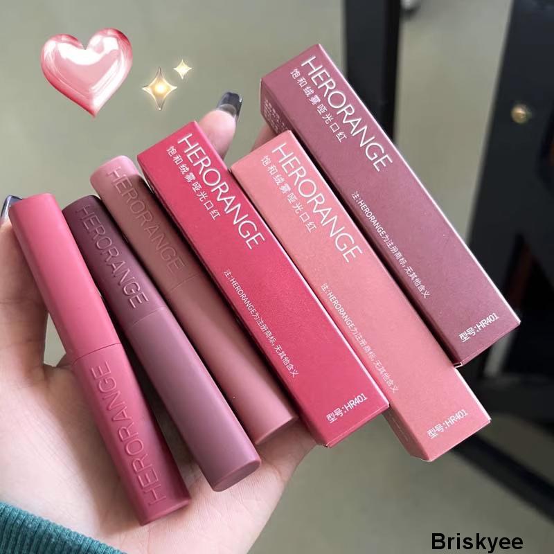 💄HERORANGE Thỏi Son Lì Chống Thấm Nước Thương Hiệu 6 màu