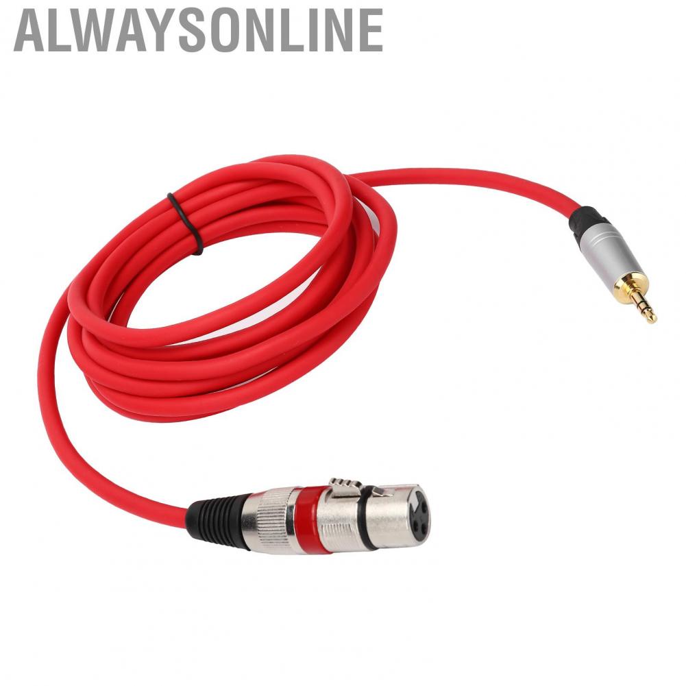 Alwaysonline 3.5mm Male To XLR Female Adapter Cable 3 M Cable Cord For Microphone New
