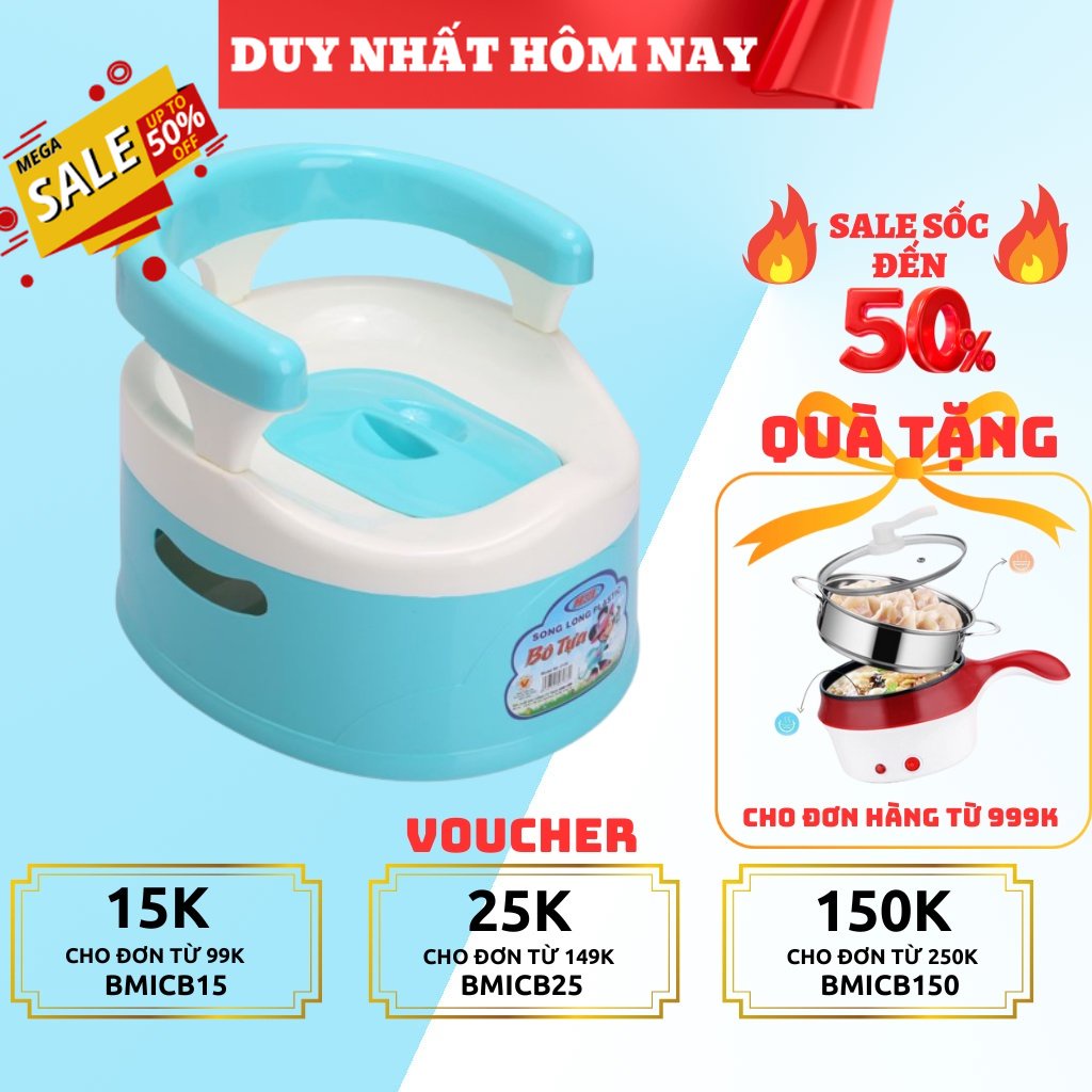 Bô vệ sinh cho bé có ngai tựa lưng Việt Nhật - FUJIKA