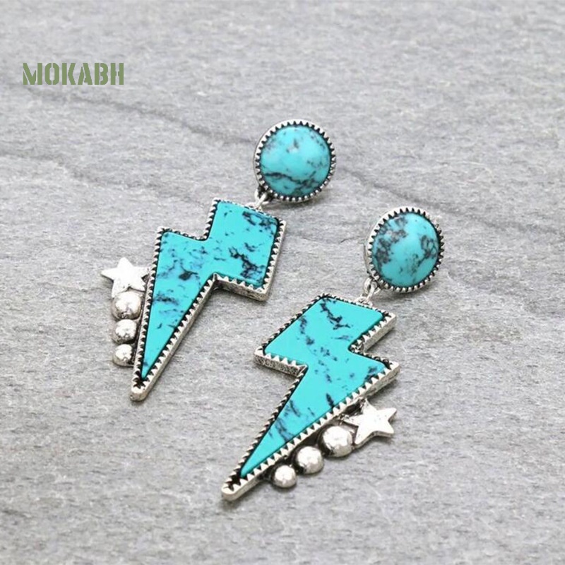 1 Đôi Bông Tai Hình Ngôi Sao Năm Cánh Phong Cách Bohemian Thời Trang Cho Nữ