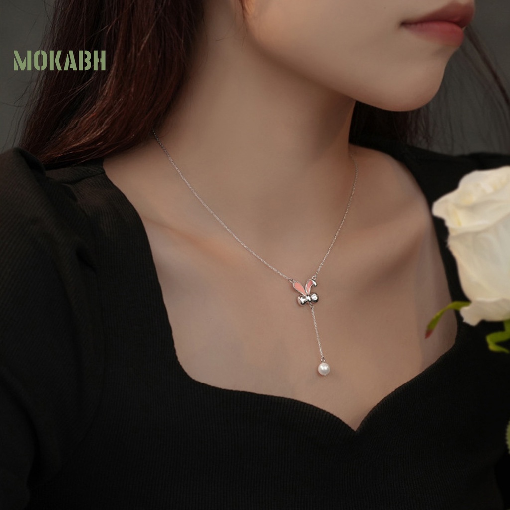 [Mới] Vòng Cổ Mặt Hình Học Đính Ngọc Trai Giả Mạ Điện Trang Trí Sang Trọng Thanh Lịch Dành Cho Nữ