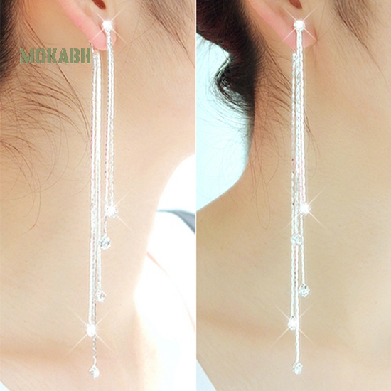 Bông Tai DạNg DàI Tua Rua ĐíNh Đá Xinh XắN