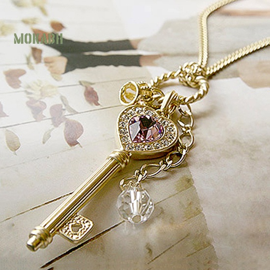Vòng cổ Mặt Hình Chìa Khóa / Vương Miện / Trái Tim Đính Đá Thời Trang Cho Nữ