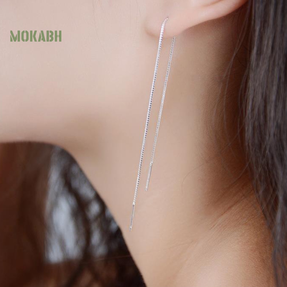 1 Bông Tai Dây Xích Dáng Dài Thời Trang Cho Nữ