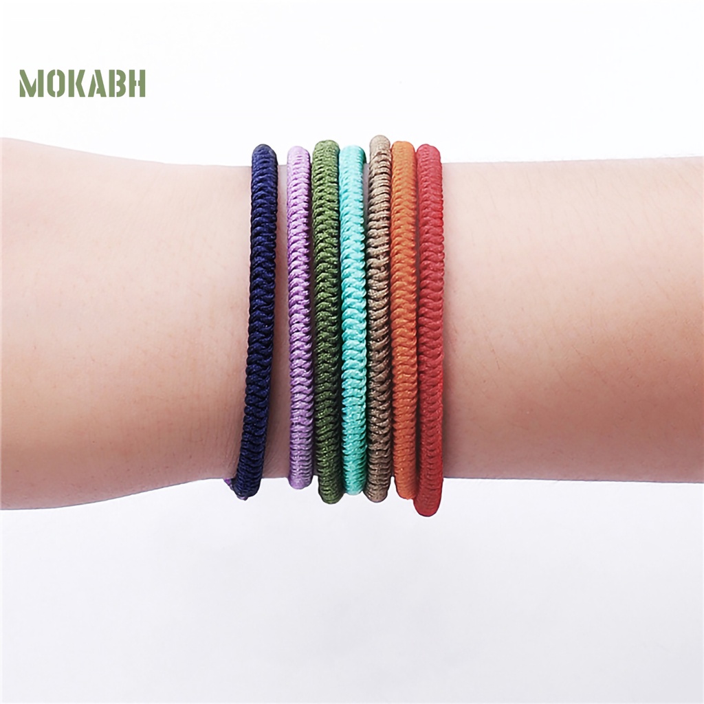 Vòng Tay Dây Bện Màu Sắc Thời Trang Cho Nam Nữ