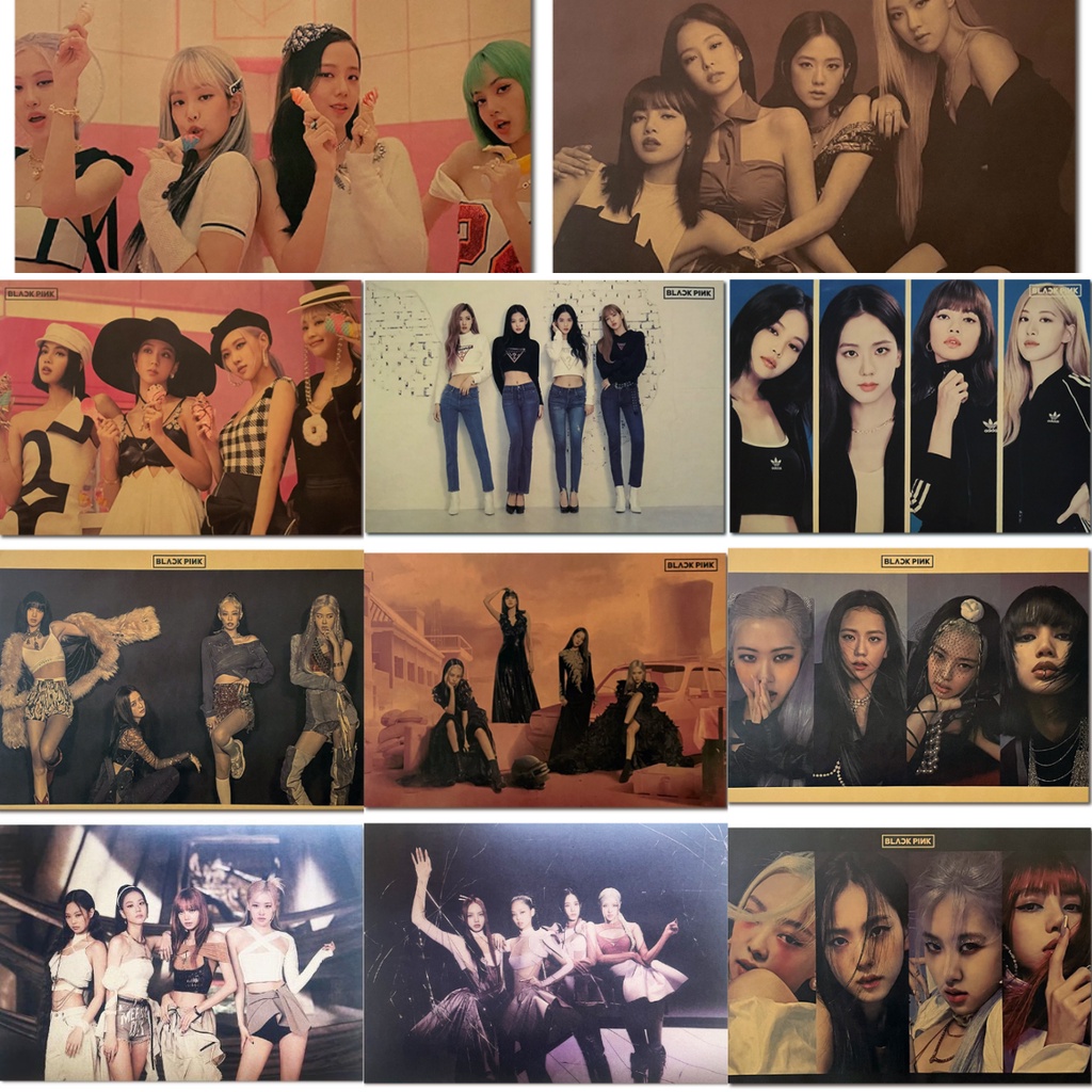 1 Tấm Poster Nhóm Nhạc Blackpink 51 * 35.5cm