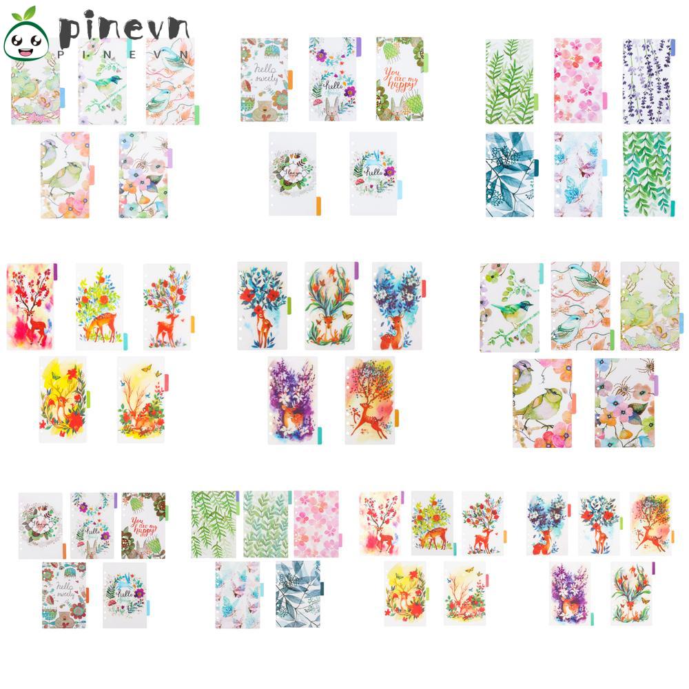 Set 5 Trang Nhựa Chia Ngăn Sổ Tay A5A6