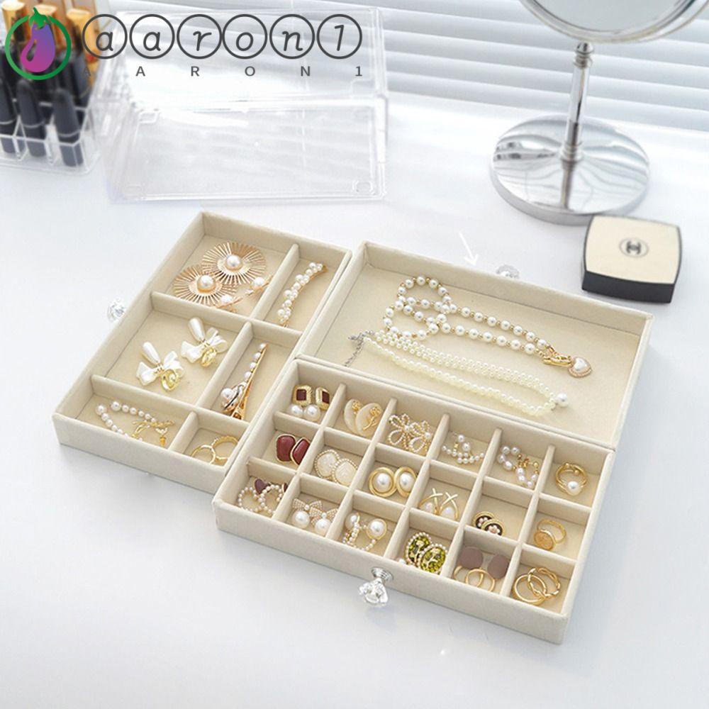 Aaron1 Hộp Acrylic Nhiều Ngăn Trưng Bày Trang Sức Thời Trang Tinh Tế Cho Nữ