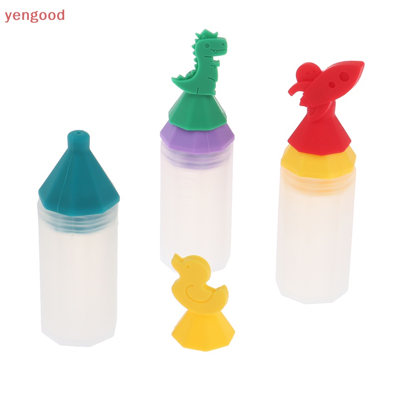 Bình Đựng Nước Sốt 20ML Mini Bằng Silicon Họa Tiết Hoạt Hình Dễ Thương Tiện Dụng Mang Theo