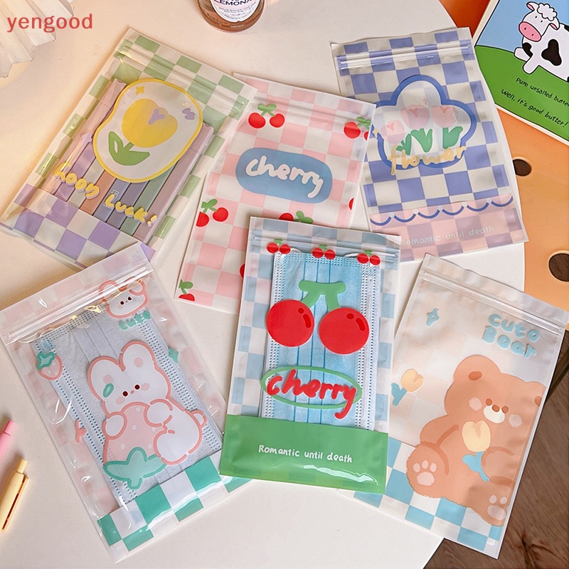 Set 10 Túi Zip Đựng Bánh Kẹo Trang Sức Chống Thấm Nước Có Thể Tái Sử Dụng