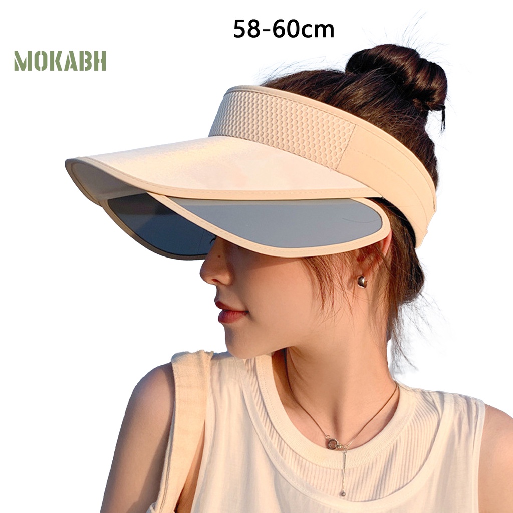 Mũ Lưỡi Trai Nửa Đầu Chống Nắng Thoáng Khí Thoải Mái Có Thể Điều Chỉnh Cho Nữ