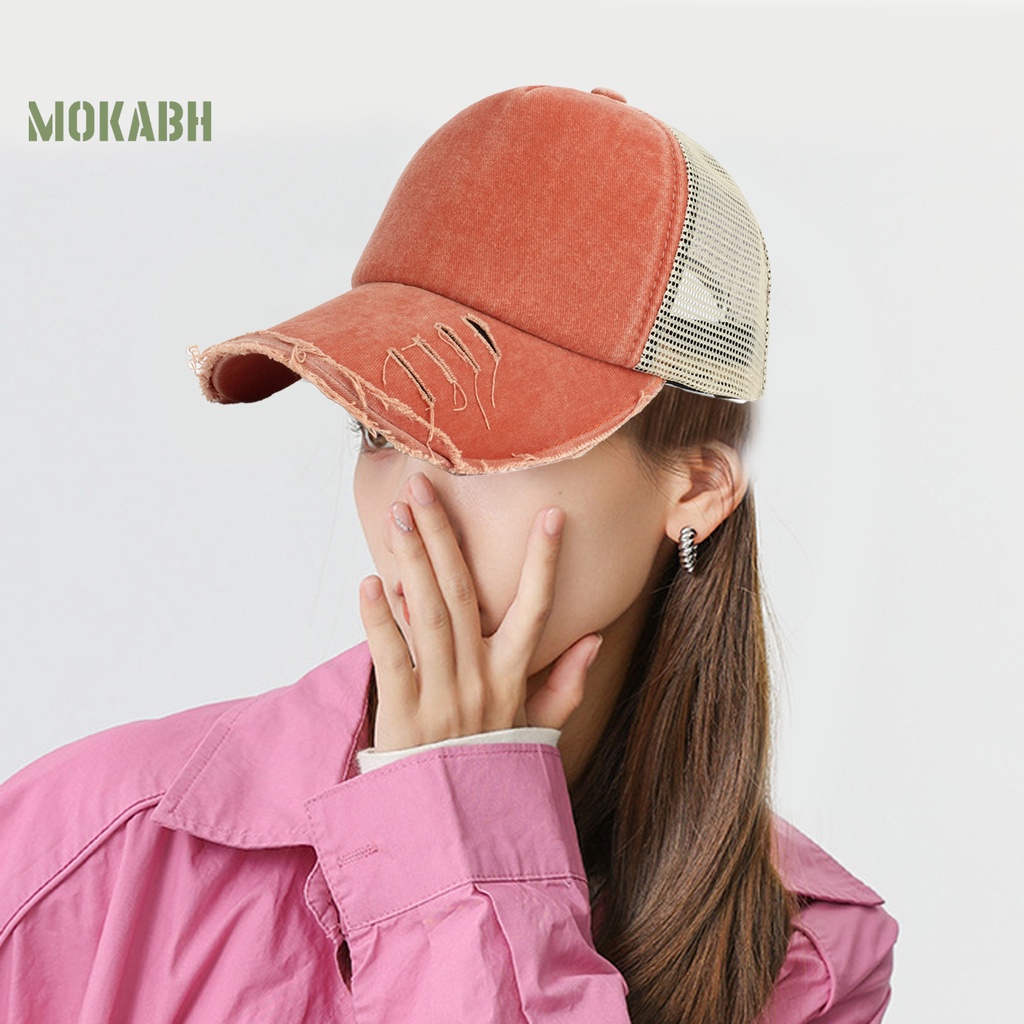 Mũ Lưỡi Trai Phối Lưới Chống Tia UV Thời Trang Mùa Hè Cho Nam