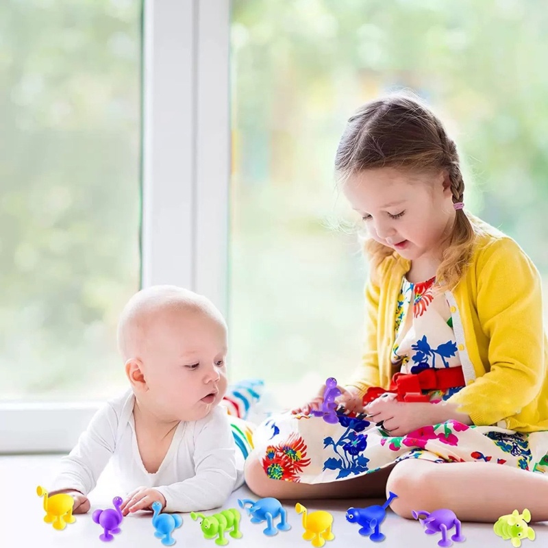 Đồ Chơi Giác Hút Hình Động Vật Đáng Yêu Luyện Tập Kỹ Năng Mô Tơ Cho Bé