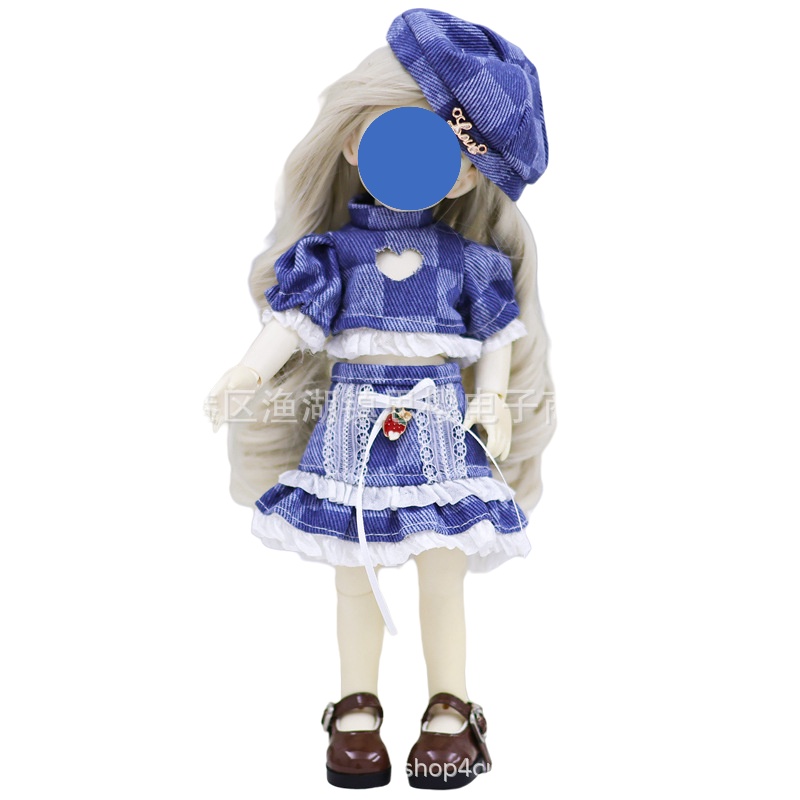 Đầm Công Chúa BJD 1 / 6 Thời Trang Xinh Xắn Cho Búp Bê 30cm
