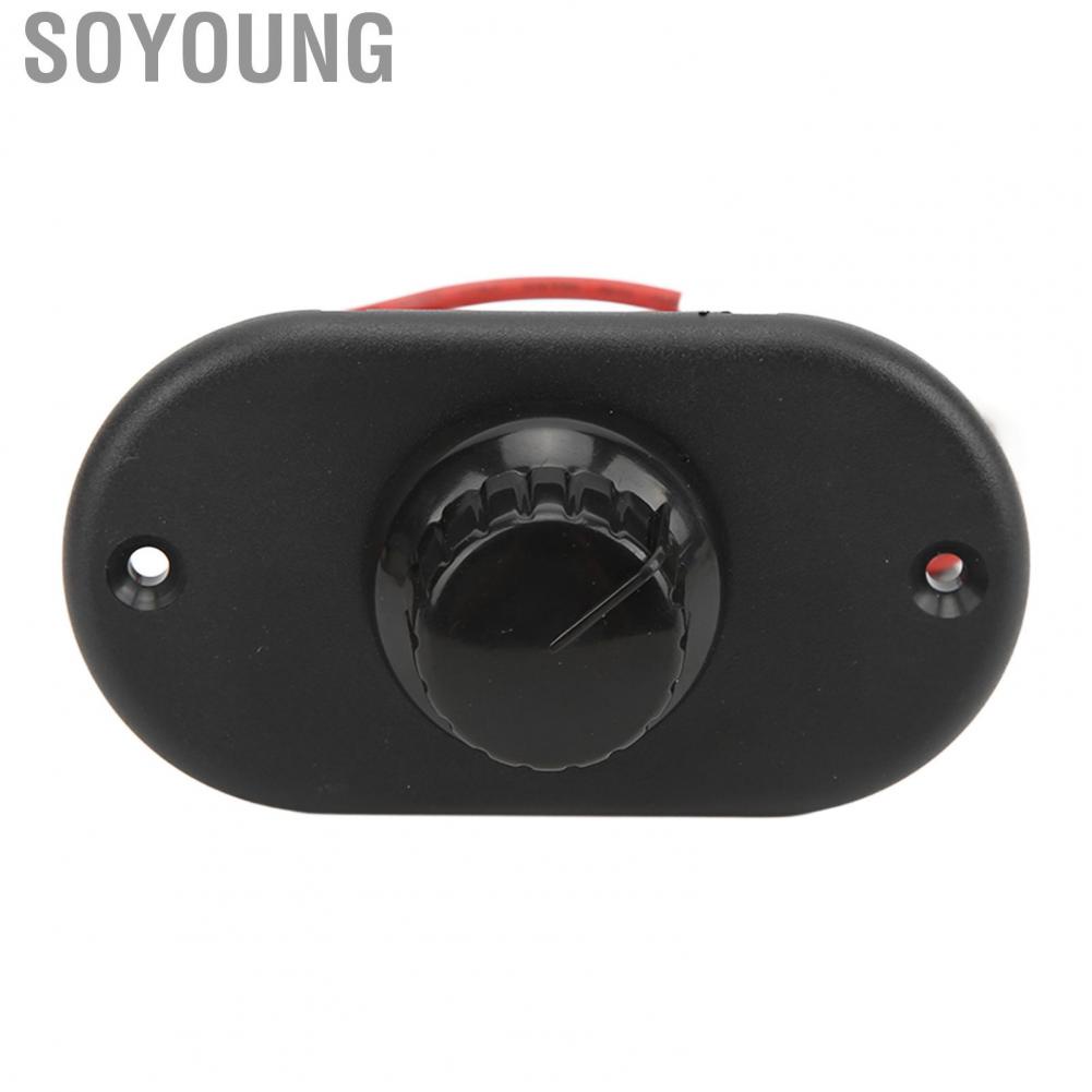 Soyoung Boats Parts 15%‑ Current Control Stepless DC12V/24V Wide Application Flush Mount RV  Dimmer Switch for Truck Yacht
