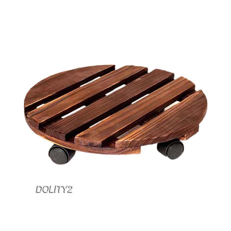 [Dolity2] Giá Đỡ Chậu Hoa Dạng Lăn Trang Trí Phòng Trong Nhà