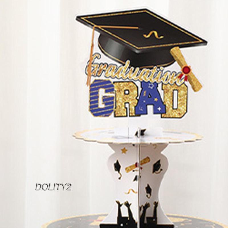 Bộ 2 Khay Giá Đỡ Bánh Quy / Cupcake Chủ Đề Lễ Tốt Nghiệp