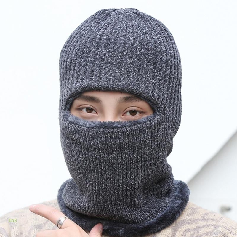 Mũ beanie Kết Hợp Khăn Choàng Cổ 2 Trong 1 Giữ Ấm Mùa Đông