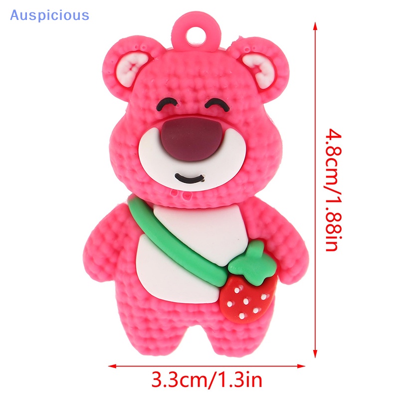 1 Móc Khóa Hình Gấu Hoạt Hình / Dâu Tây DIY Để Bàn Trang Trí