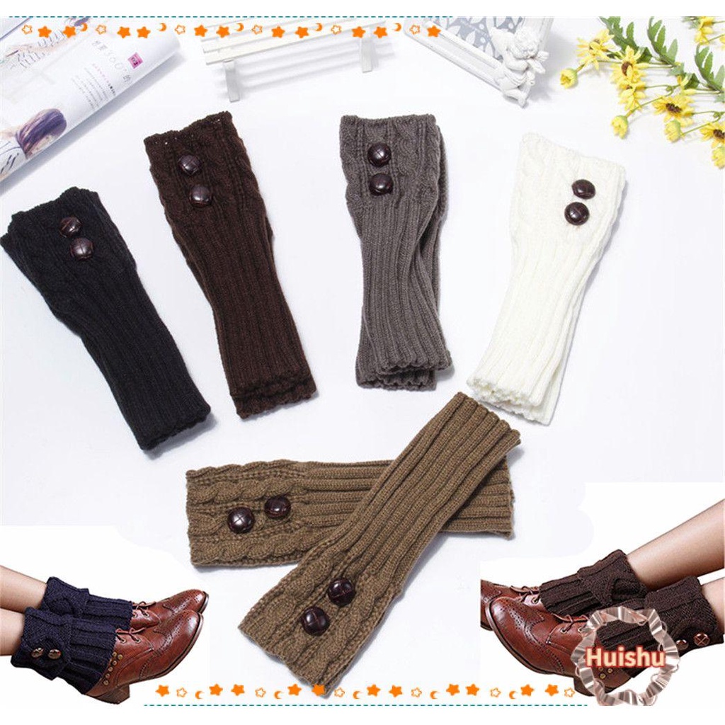 Tất Ống Chân Dệt Kim Giữ Ấm Thời Trang