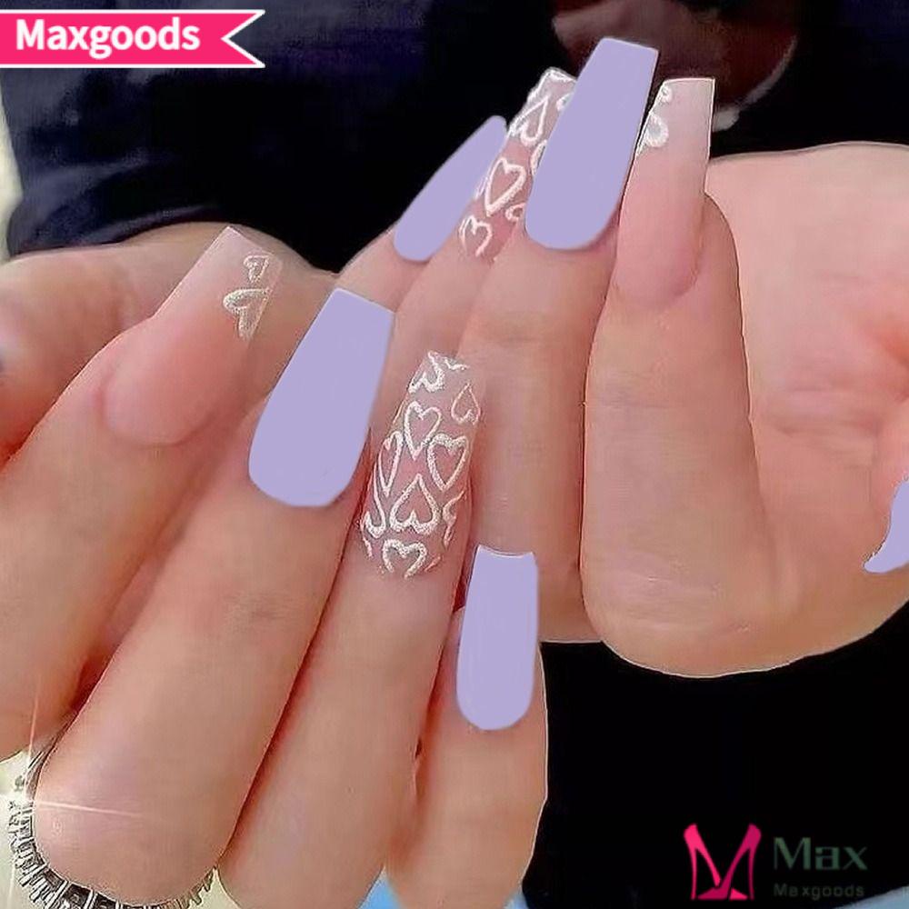 Bộ 24 Móng Tay Giả Dạng Nhấn Có Thể Tháo Rời Ốp|Phụ Kiện Chuyên Dụng Dành Cho Múa Ba Lê