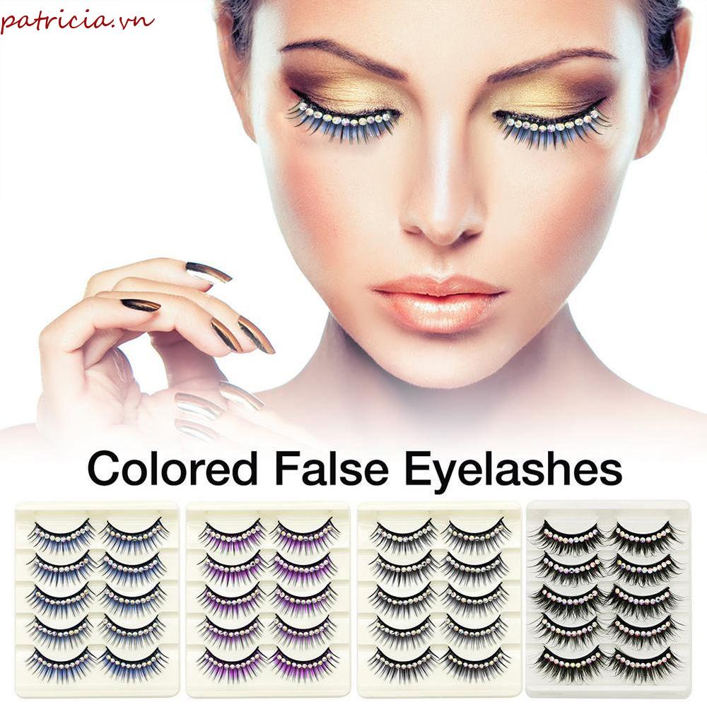 Lông Mi Giả Trang Điểm Chuyên Nghiệp|Cặp Lông Mi Giả Lấp Lánh Dành Cho Trang Điểm Biểu Diễn Múa DIY