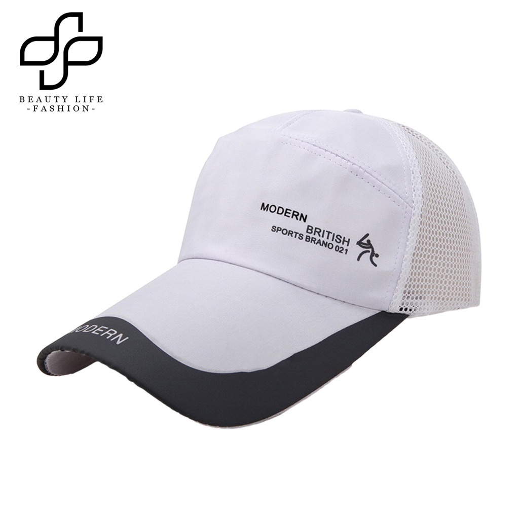 Mũ Lưỡi Trai Phối Lưới Thêu Chữ Beautylife Thời Trang