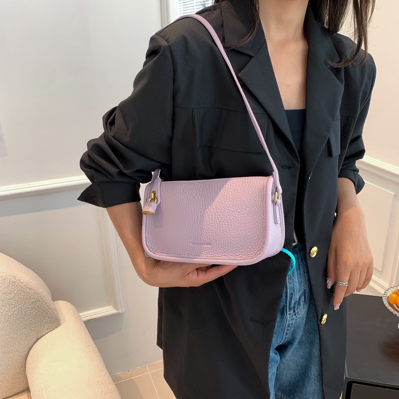 Túi Xách Đeo Vai Hình Vuông Nhỏ Họa Tiết Vỏ Trái Vải Đơn Giản Thời Trang Mùa Hè Cao Cấp Dành Cho Nữ