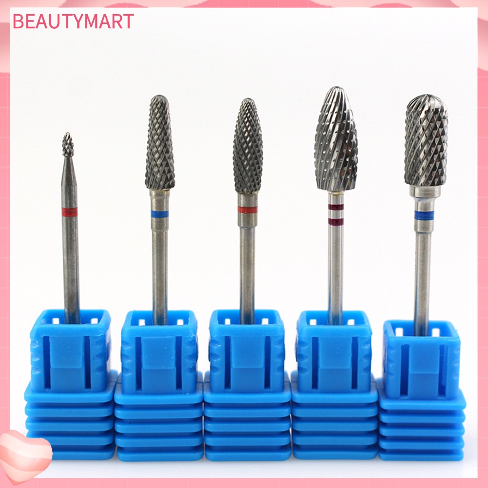 Mũi Khoan Móng Tay Tẩy Da Chết Bằng Thép Vonfram Hình Trụ