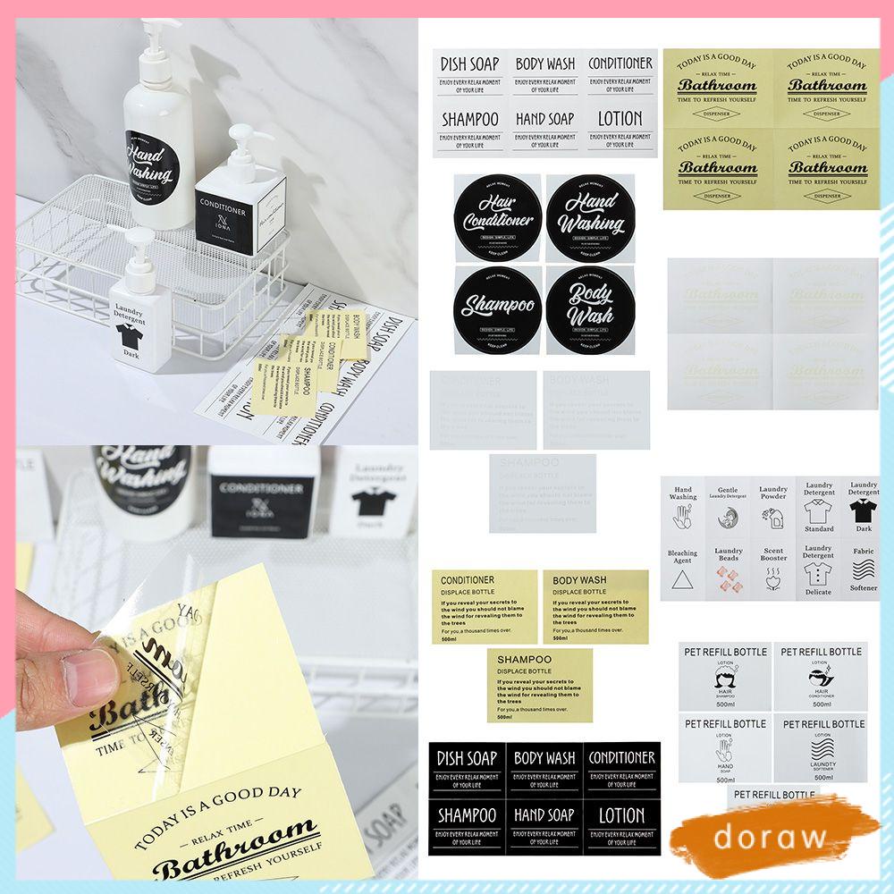 Nhãn Dán Bình Đựng Xà Phòng Chống Nước Có Thể Nạp Lại