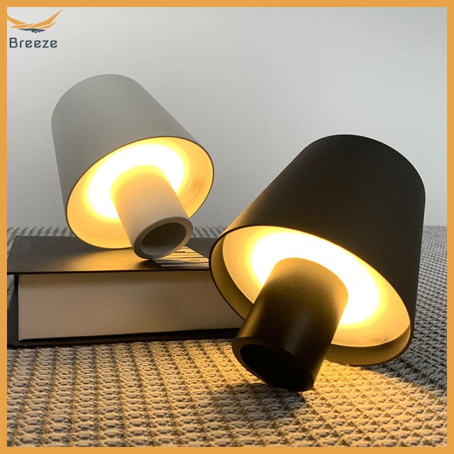 Đèn Led Để Bàn Không Dây Sạc Được Thiết Kế Hình Chai Nước Sáng Tạo Cho Phòng Ngủ / Quán Bar