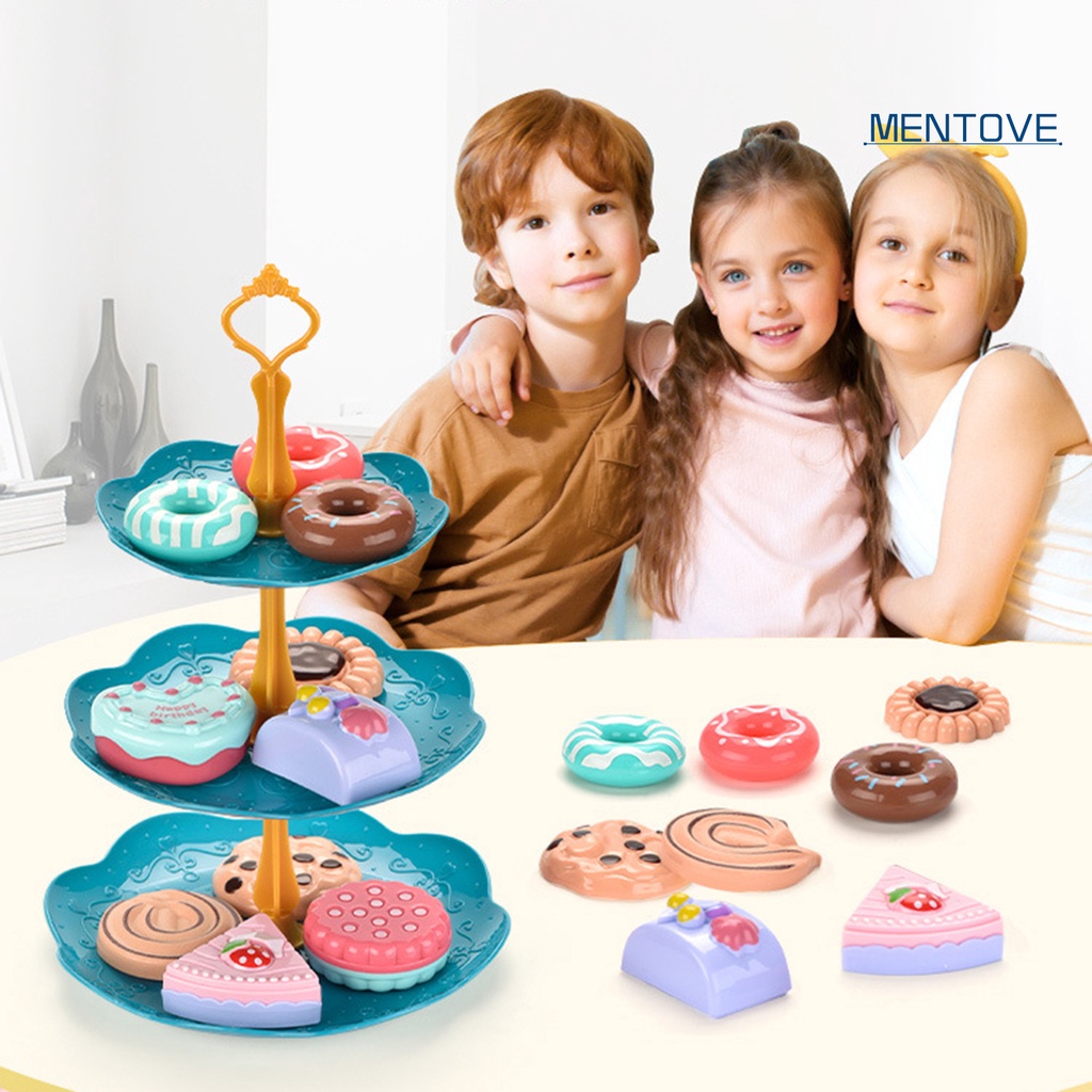 [MT] Đồ Chơi Tương Tác Bánh Donut Và Trà Chiều Sống Động Như Thật Cho Bé Gái