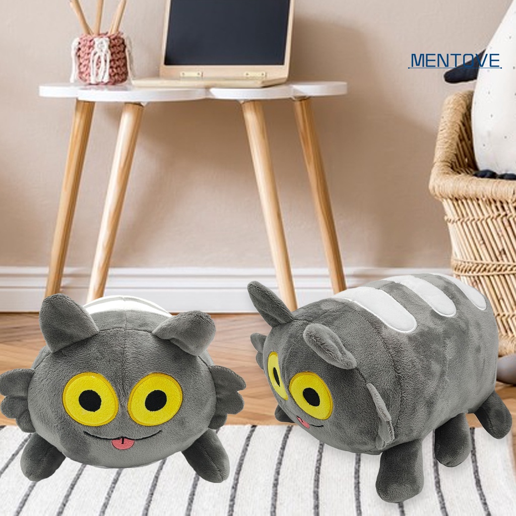 Đồ chơi nhồi bông Hình Mèo / Sâu Bướm Hoạt Hình Bằng Cotton PP Dễ Thương Trang Trí Ghế Sofa