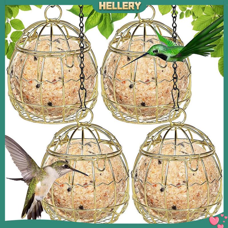 Set 4 Rổ Đựng Thức Ăn Cho Chim Cảnh Gắn Sau Sân Vườn Tiện Dụng