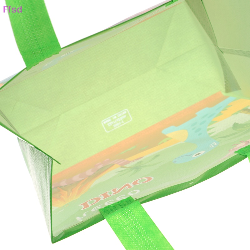 {Ffsd} Set 8 Túi Quà Khủng Long Có Tay Cầm Trang Trí Tiệc Sinh Nhật Bé Trai * Bán Chạy