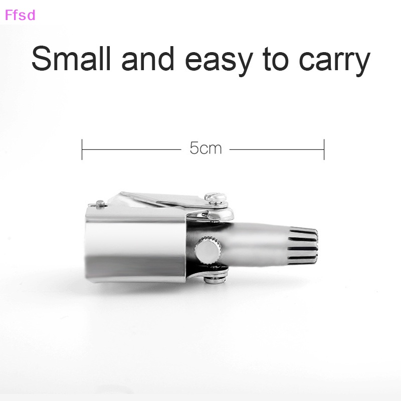 {Ffsd} Máy Tỉa Lông Mũi Bằng Thép Không Gỉ Rửa Được Cho Nam Giới