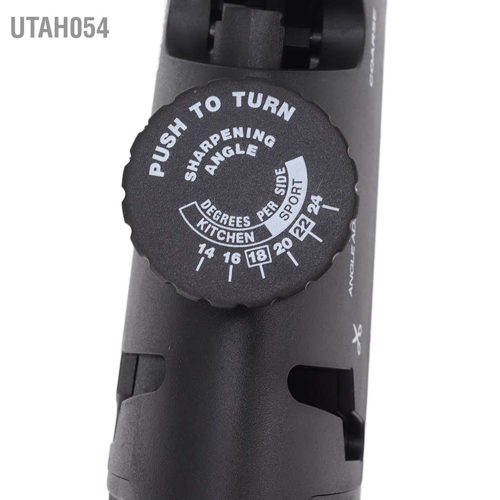 Utah054 Dụng Cụ Mài Dao Có Thể Điều Chỉnh 4 Trong 1 Màu Đen Sắc Nét Nhà Bếp Cho Hàng Gia Đình