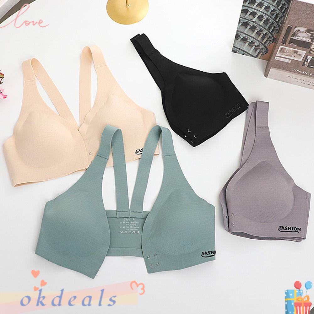 Áo Ngực Không Gọng Khóa Trước Có Thể Điều Chỉnh Thoải Mái