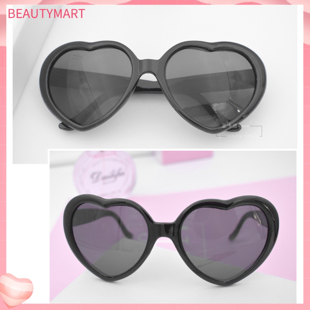 Kính Mát Hình Trái Tim Phong Cách Retro Dễ Thương Cho Nữ