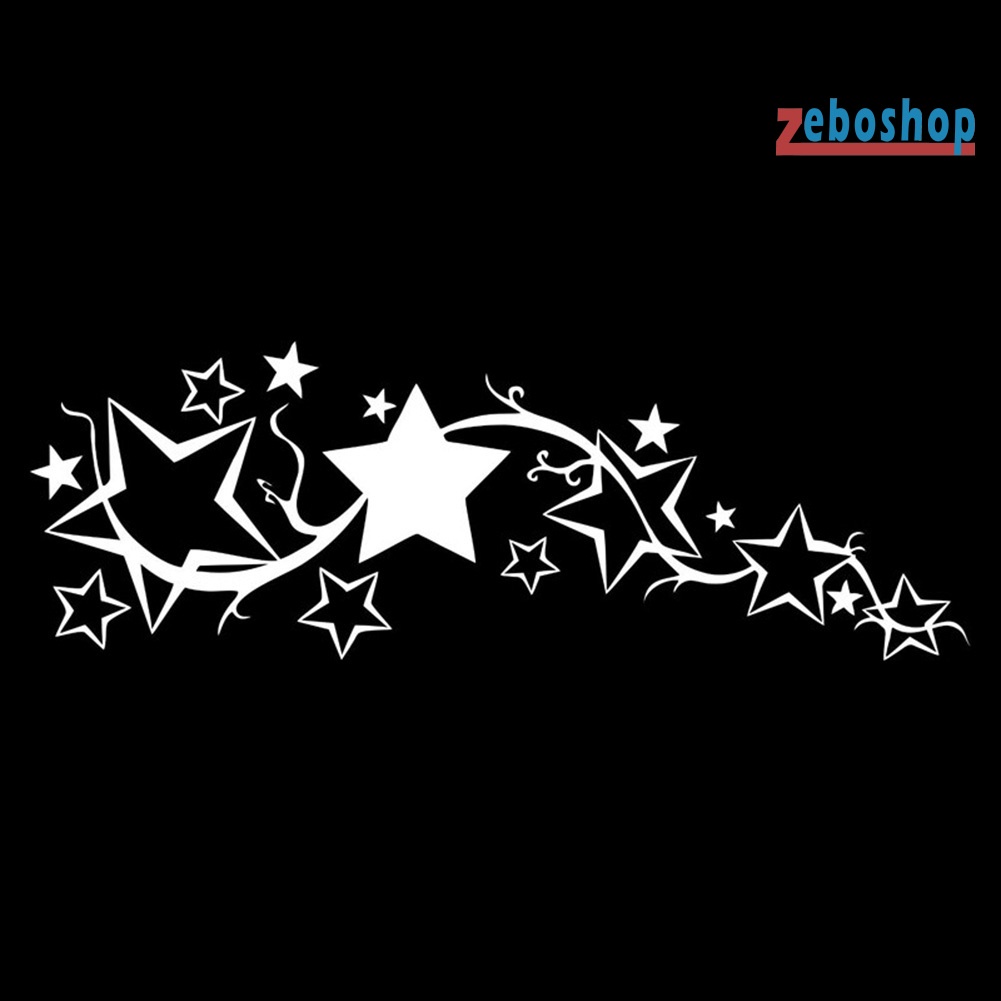 Đề Can Phản Quang Hình Ngôi Sao Trang Trí Thân Xe Hơi / Xe Máy