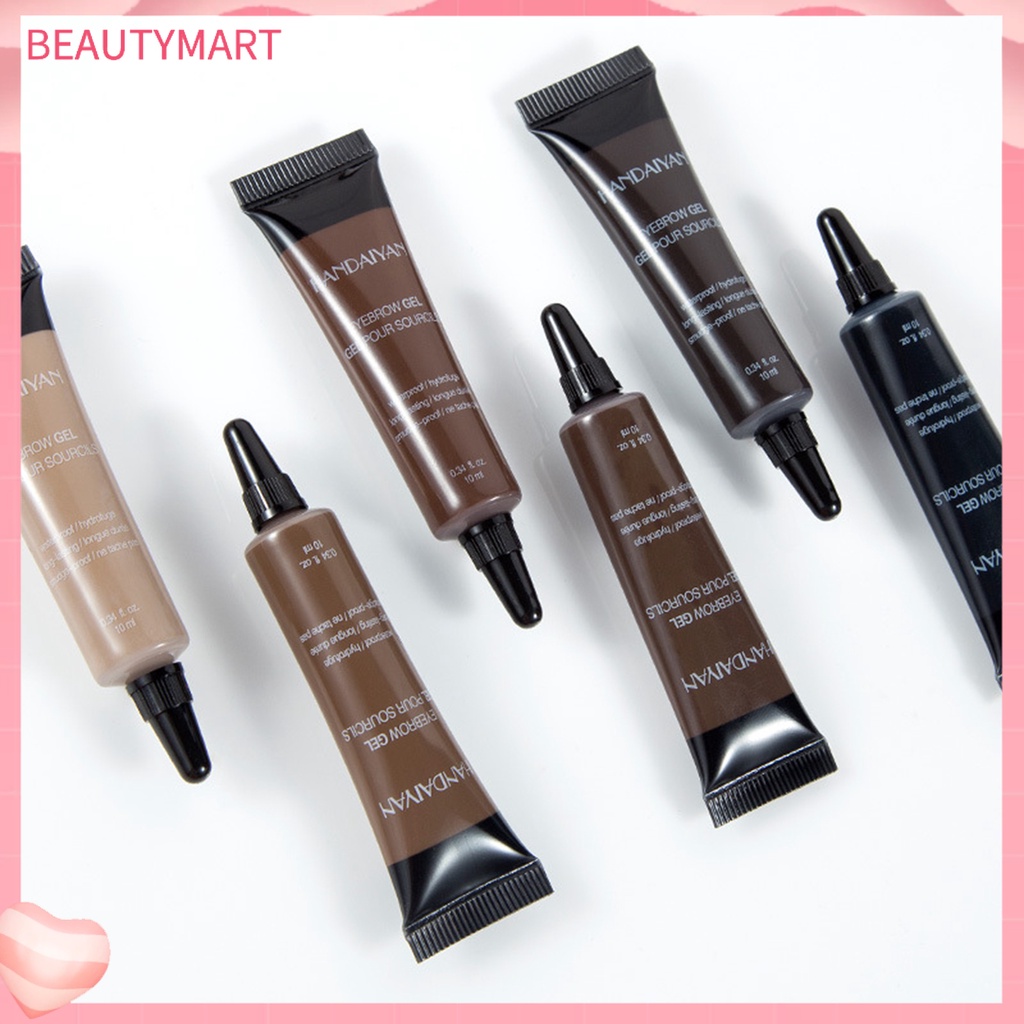 Gel Xăm Lông Mày beautymart 10ml Chống Nước Không Phai Màu Kèm Cọ Trang Điểm Cho Nữ
