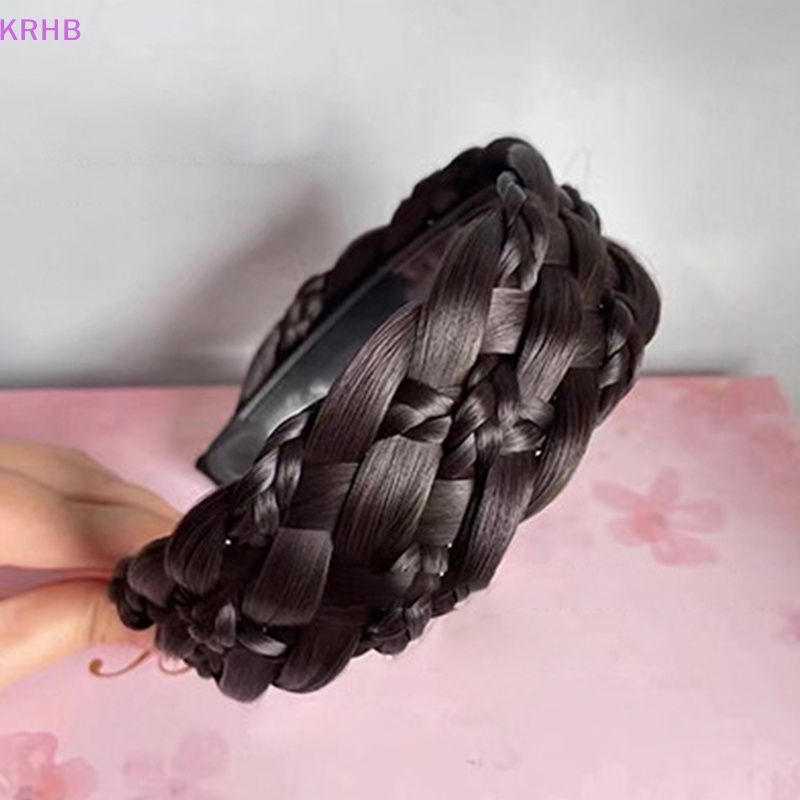 Băng Đô Cài Tóc Giả Dày Bản Rộng Rửa Mặt Trang Điểm Năm Cánh Mới