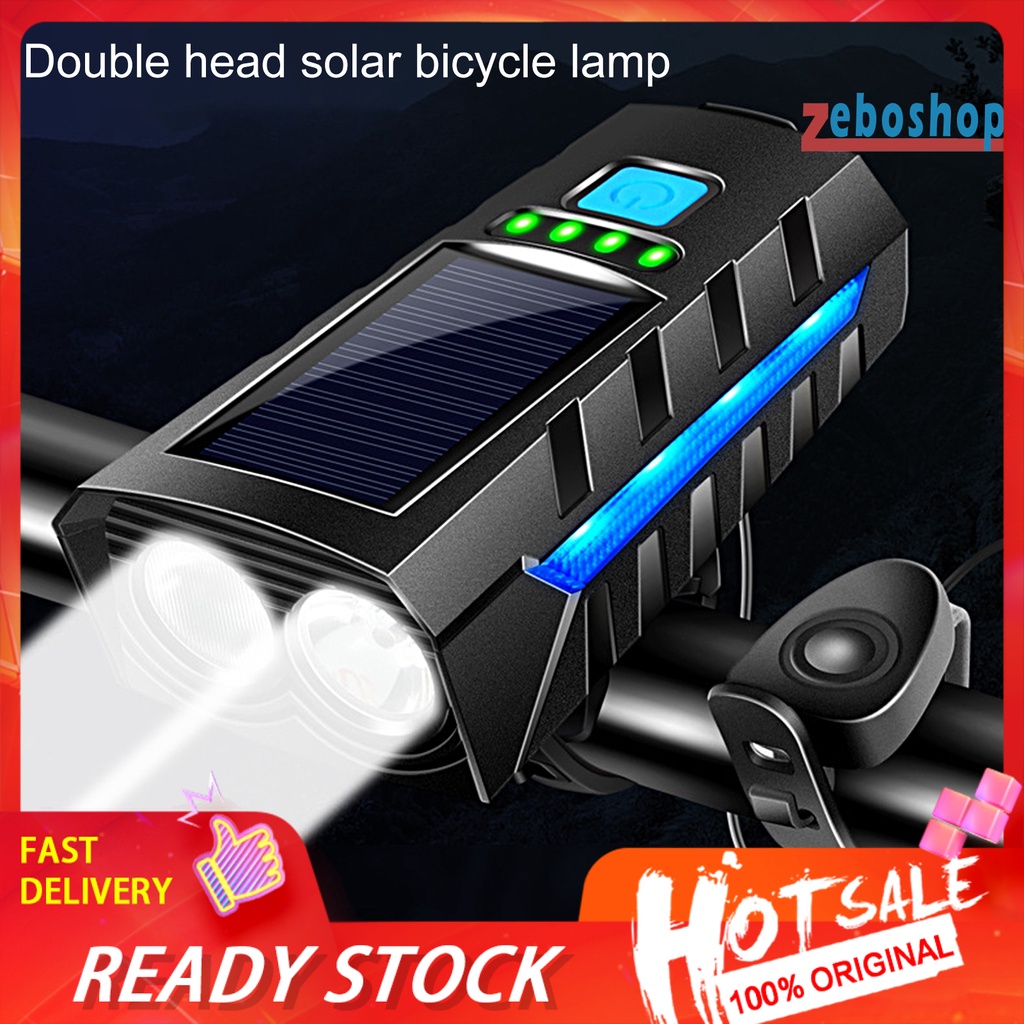 1 Bộ Loa Đèn Đôi 3 Chế Độ Sáng Cao Chống Nước Sử Dụng Năng Lượng Mặt Trời