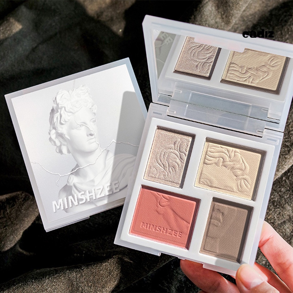 Phấn Bắt Sáng 3D Độ Bóng Cao Tự Nhiên Kết Cấu Mịn Màng Thấm Hút Mồ Hôi Lâu Trôi Làm Sáng Khuôn Mặt Không Phai Kèm Gươ