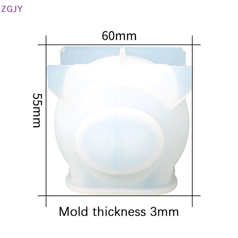 Khuôn Silicone Làm Đồ Trang Trí Thủ Công Hình Chú Heo Đáng Yêu Mới