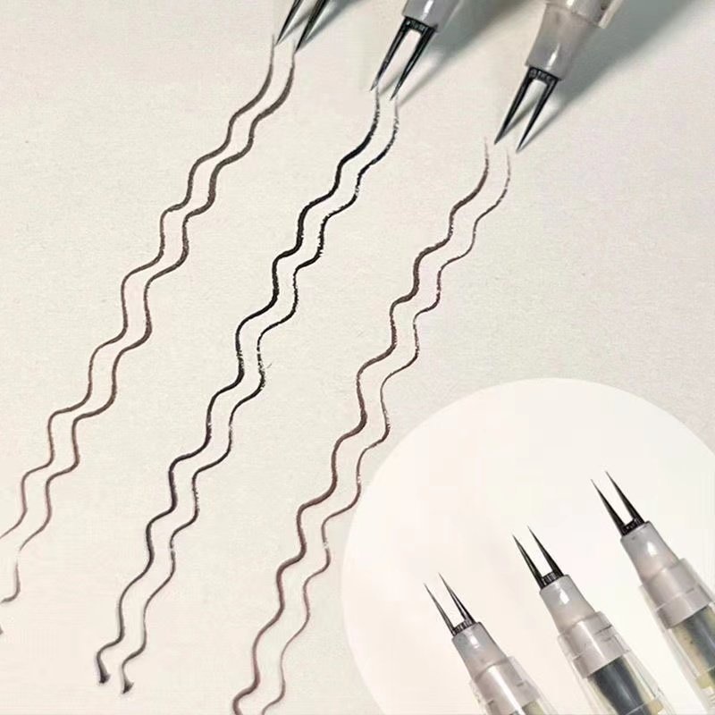 Bút Kẻ Mắt Dạng Lỏng 3 Ngòi Chống Thấm Nước Không Dễ Phai Lâu Trôi