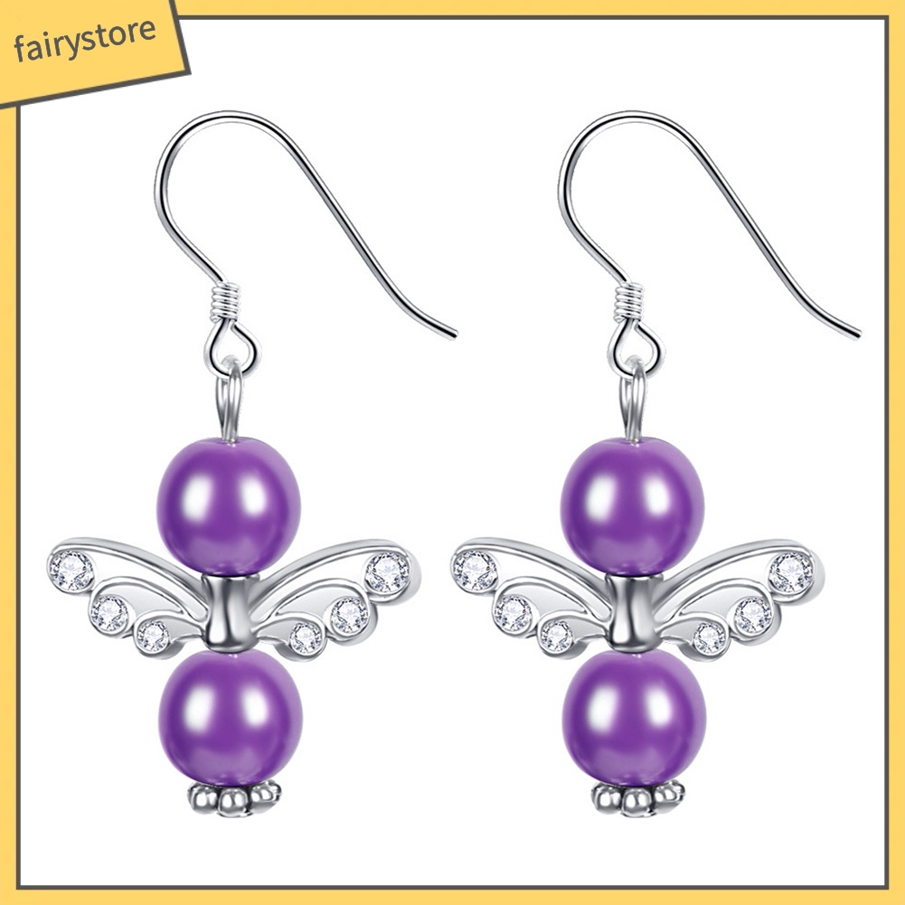 Bông Tai Hình Đôi Cánh Đính Đá Thời Trang Dành Cho Nữ