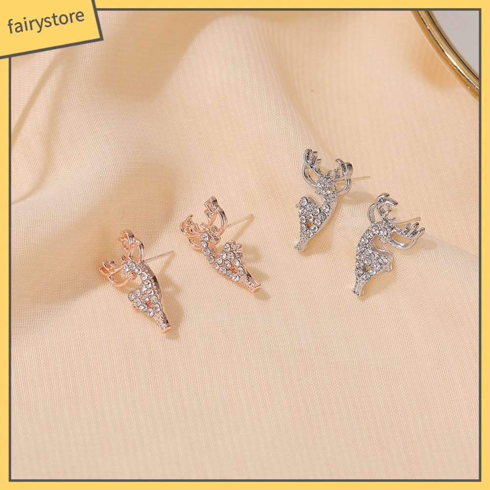 Bông Tai Hình Nai Sừng Tấm Thời Trang Dành Cho Nữ